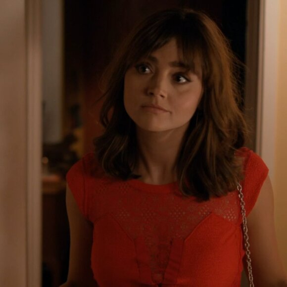 The Kooples Fancy Crepe and Lace Dress ASO Clara Oswald - Picture 7 of 9